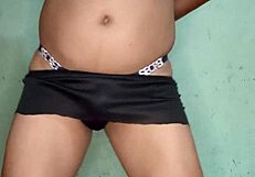 victorias secret satin panties tease as she dances and strips slow