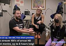 Dr Tampa Examines Shaved Pussy Tanned Tits Of Uni Sophomore Channy Crossfire