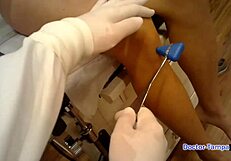 Dr Tampa Examines Shaved Pussy Tanned Tits Of Uni Sophomore Channy Crossfire