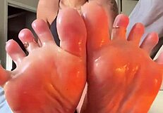 intense oiled redbone soles jerk off commands