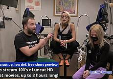 Dr Tampa Examines Shaved Pussy Tanned Tits Of Uni Sophomore Channy Crossfire