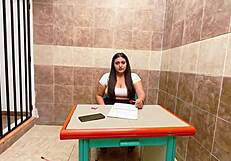 Naughty Big Ass Student Sucks Prof's Cock in Classroom