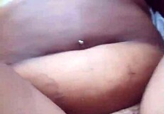 Big ass ebony BBW takes deep anal pounding and facial cumshot in homemade fuck session