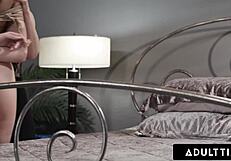 kinky milf elise graves ties up aria sloane for dee williams' rough strap-on pounding