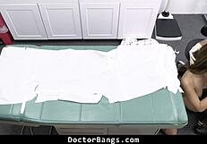 shy teen stepdaughter gets fucked by doctor while nurse handles stepdad's huge cock in hospital 4some orgy