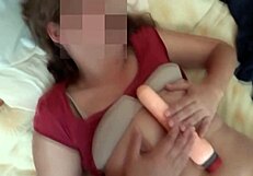 stepmom moans through several orgasms as i cum on her big tits and fuck her wet pussy homemade