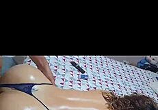 colombian milf deepthroat interracial anal creampie with hardcore spanking