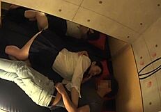 yo this japanese busty schoolgirl gets her huge saggy tits massaged in secret