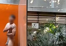 CAT MASK BIG TITS MILF RIDES COCK IN SHOWER DOGGY!