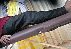 lucky patient gets hot handjob from sexy doctor in hospital