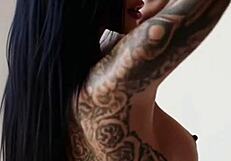 Tattooed skin peels banana ai generated art