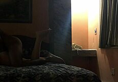 Brunette Hooks Up With Black Stud In Steamy Hotel Room