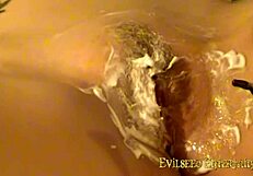 Lucio Marave teases her bare kitty smooth shave hints at erotic play ahead