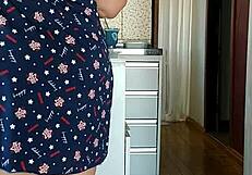 Step-mom's see-through dress in the kitchen morning flash drives me wild