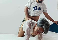 stepmom fucks stepson bad milf rides cock cuckold spanish moans wild!