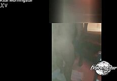 Bold bride in wedding dress gets big ass interracial pounding from couple's friend creampie finish