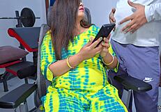 18yo hot indian stepsis gets first hard fuck from stepbro on chair with creampie finish