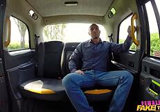 australian stud rams her ass hard in fake taxi