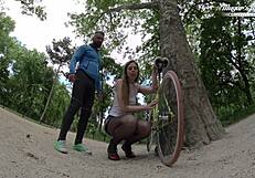 Slut Alice Maze's ass pounded anally then fisted wide open
