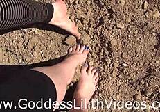 hey, wanna worship goddess lilith's dirty bare feet right now?