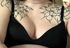 her swollen belly hides a naughty stuffing secret