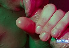 My Friend Sucks Cock in Shower with Pissing and Tit Cumshot