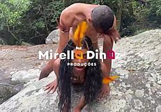 distracted indian crossdresser nicolly shocked by native in amazon forest encounter