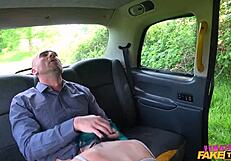 australian stud rams her ass hard in fake taxi