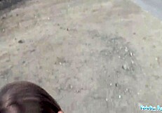 sofia lee public agent thrill next to train tracks