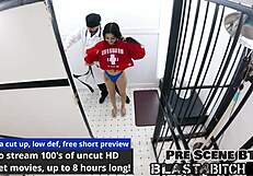 Blaire Celeste Sucks Two Cocks Then Blasted With Cum Pov!