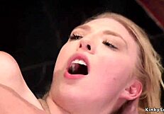 yo check out this blonde brunette bound anal pounding in lingerie bondage