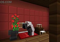 minecraft lesbian sex gets wild with this cute gamer girl!!