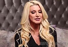 Hey, watch horny busty blonde brittany andrews finger her wet twat while teasing you hard?
