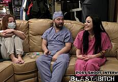 Blaire Celeste Sucks Two Cocks Then Blasted With Cum Pov!