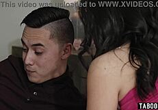 Stepcousin sneaks into kimmy kimm's hairy korean teen pussy for taboo hardcore fun