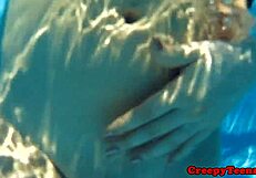 you know that cute girl next door? stalker bends her over for rough doggystyle pounding