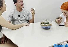 pounding fat brazilian ass fully while cooking sheer
