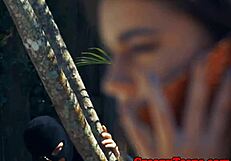 you know that cute girl next door? stalker bends her over for rough doggystyle pounding