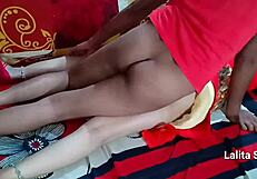 Beautiful Indian Village Bhabhi Fucked Hard on Bed by Friend at Ranch