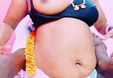 A cute married Indian bride cheats on hubby with dirty talking father in law uncle daddy wedding housewife deception