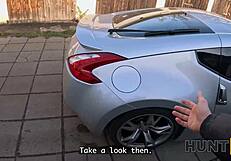 Hot latina girlfriend cheats wildly as cuckold boyfriend watches close up