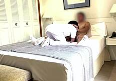 Ever flashed your cock to a hotel maid and watched her suck?