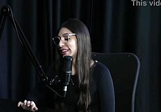 Check out naughty interview with Melina Khalifa full of lingerie teasing on Porn Cast Brazil part 3