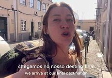 Damiana's Naughty Brazilian Flashing Adventure Hits Europe!