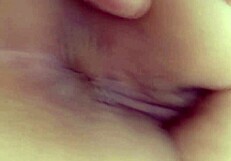 Wife's cheeks spread wide for anal, she begs cock deeper inside
