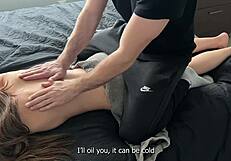 Cheating Wife Strips Naked At Husband Massage