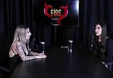 Check out naughty interview with Melina Khalifa full of lingerie teasing on Porn Cast Brazil part 3