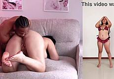 Curvy Brunette Latina With Big Ass Rides Monster Black Cock Hard