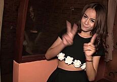 provocative thai teen ladyboy skirt up bareback anal pounding