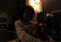 Lezzie babe dives deep into anal toys for wild experienced play